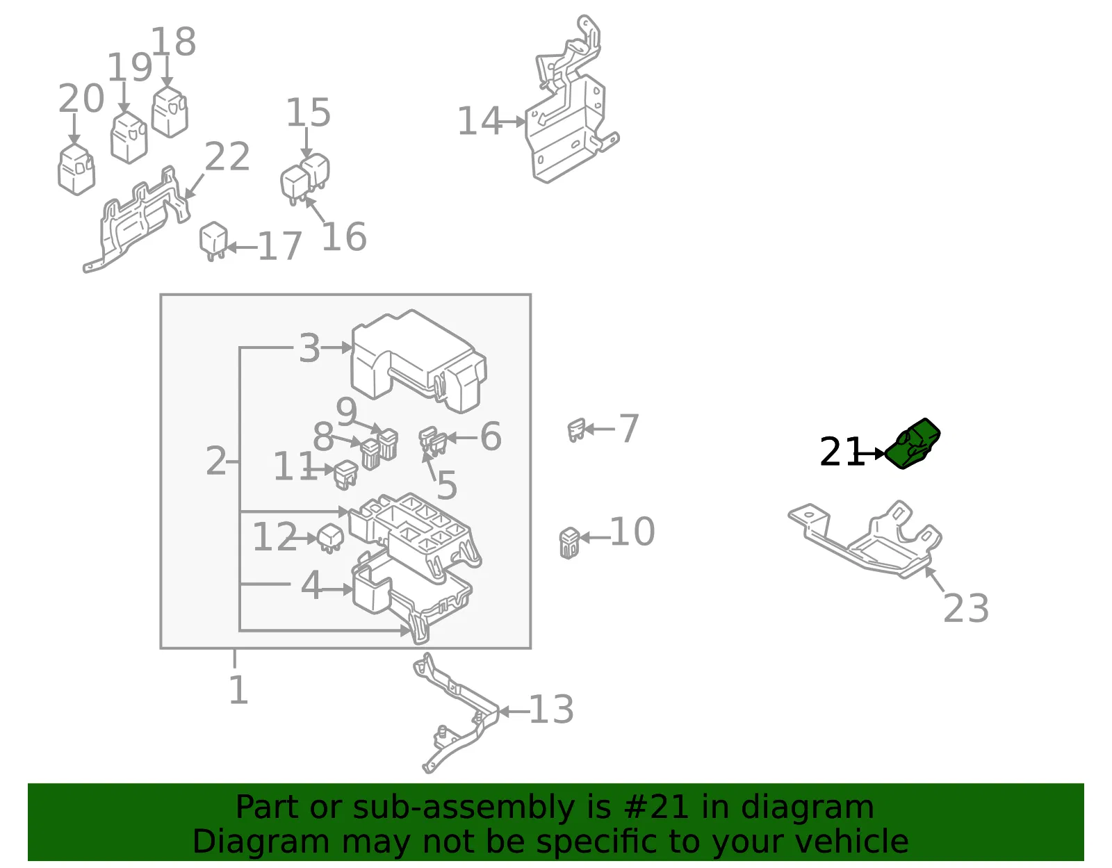 Relay - Mazda (KC29-67-730) - view 3