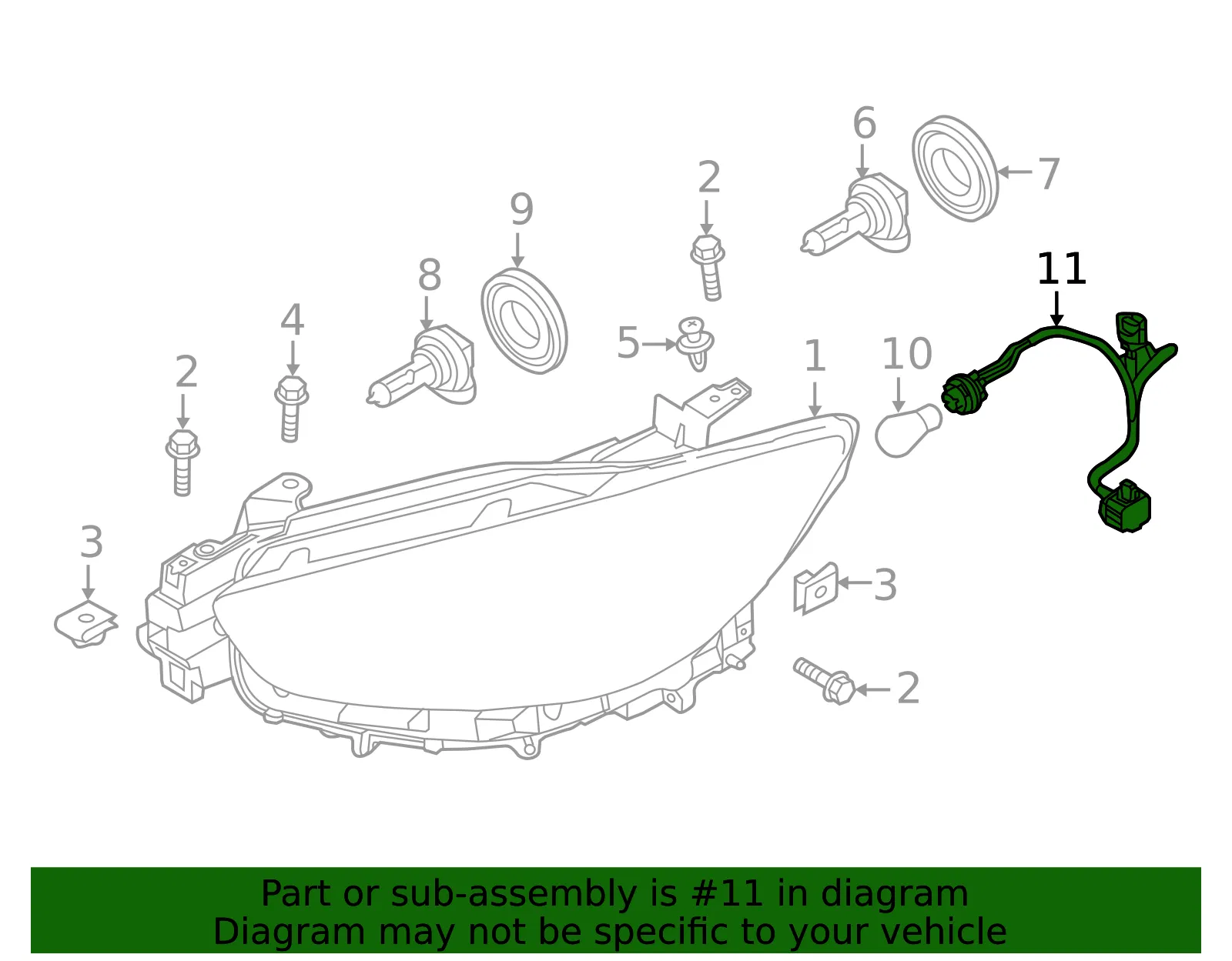 Socket & Wire - Mazda (KD31-51-0K6) - view 3