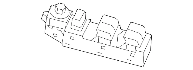 Window Switch - Driver's Side (LH) - Mazda (KD35-66-350)