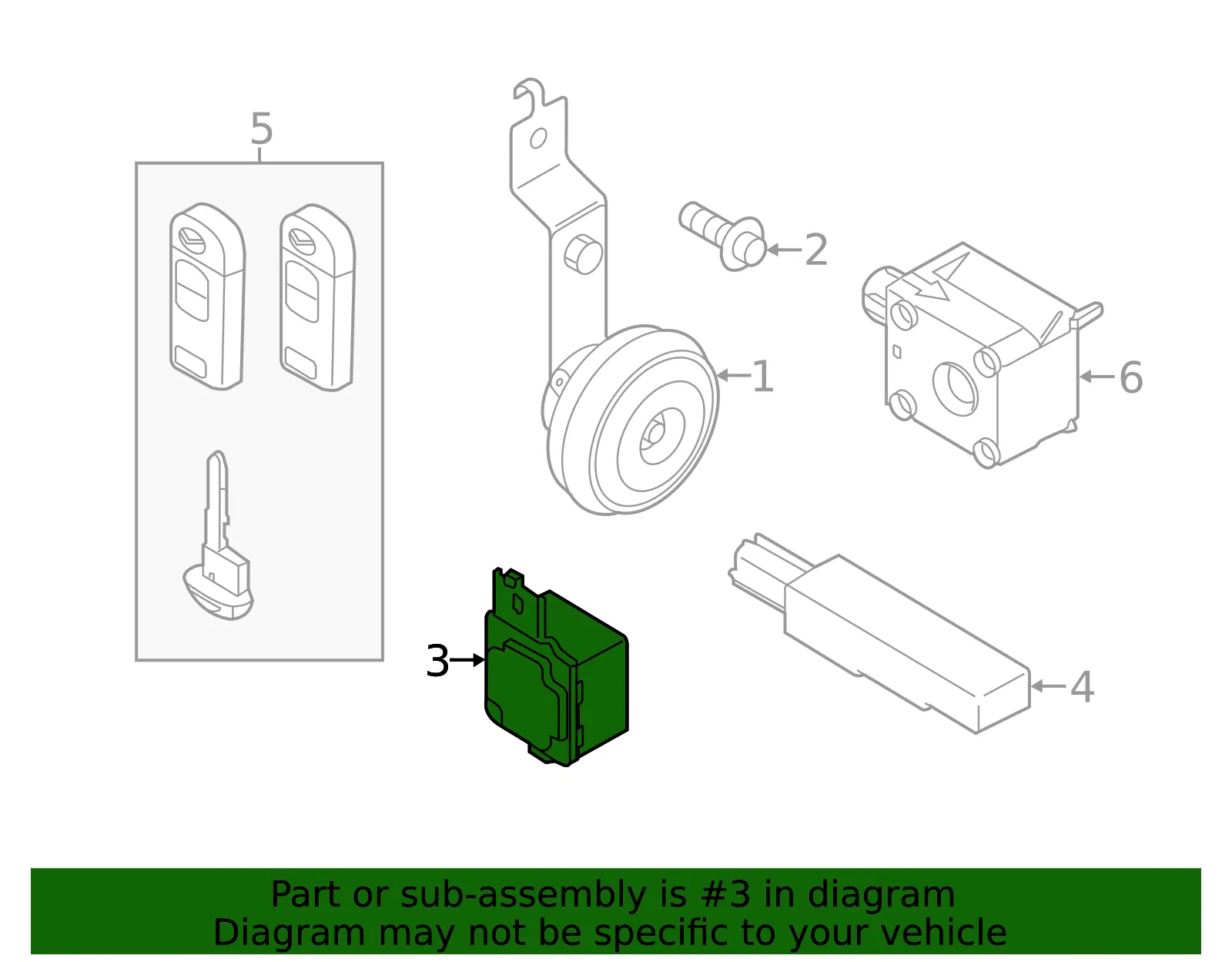 Keyless Entry Receiver - Mazda (KD45-67-5D4A) - view 2