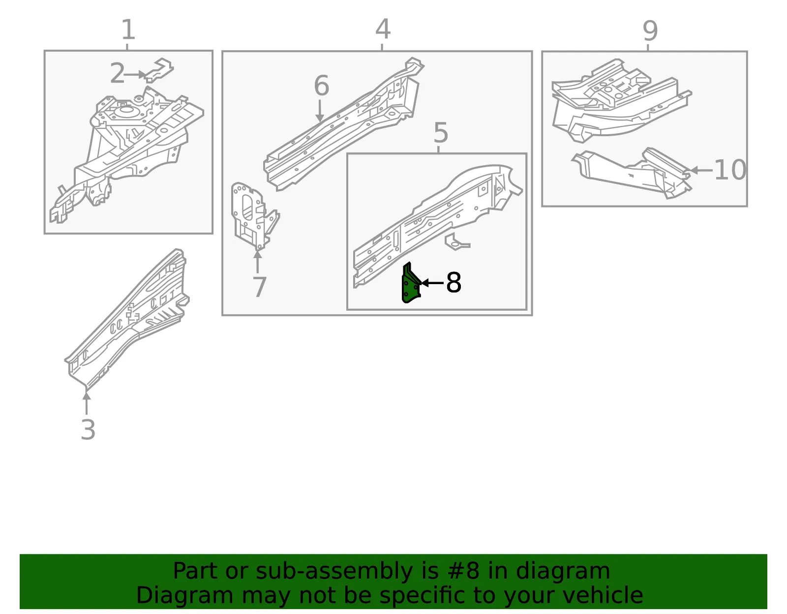 Bracket Left Lamp - Mazda (KD53-54-12XB) - view 4