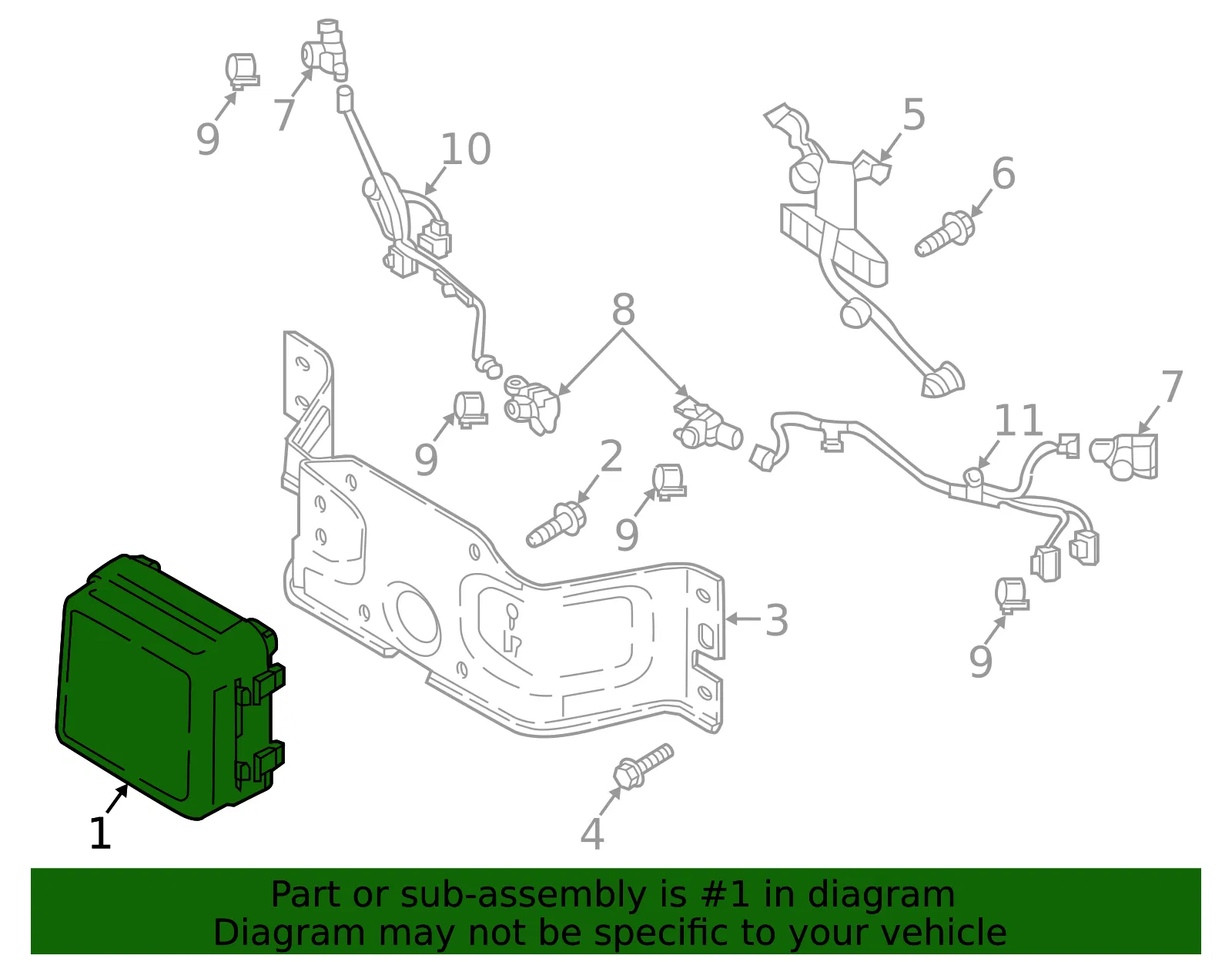 Sensor - Mazda (KD7J-67-XA1K) - view 3