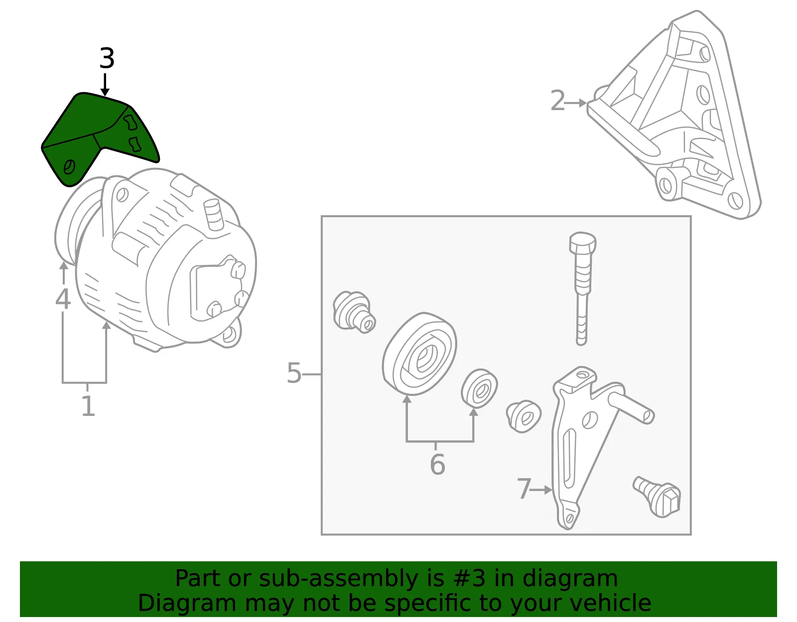 Strap Alternator - MAZDA (KL4718361) - view 2
