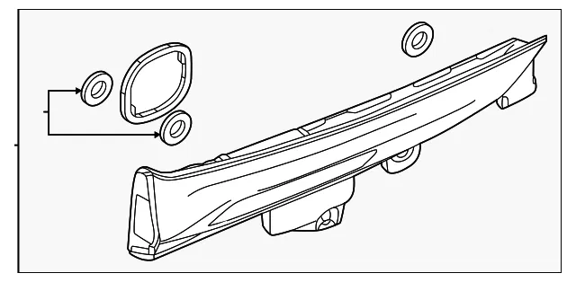 Back Up Light Assembly - Mazda (KMV6-51-3G0A)