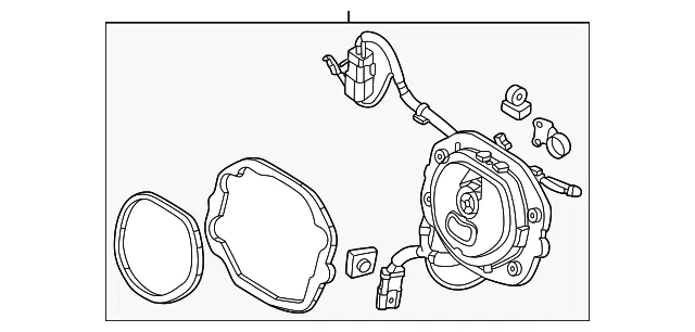 Drive Motor Battery Pack Charging Port Assembly - Mazda (KMV6-67-V5XA)