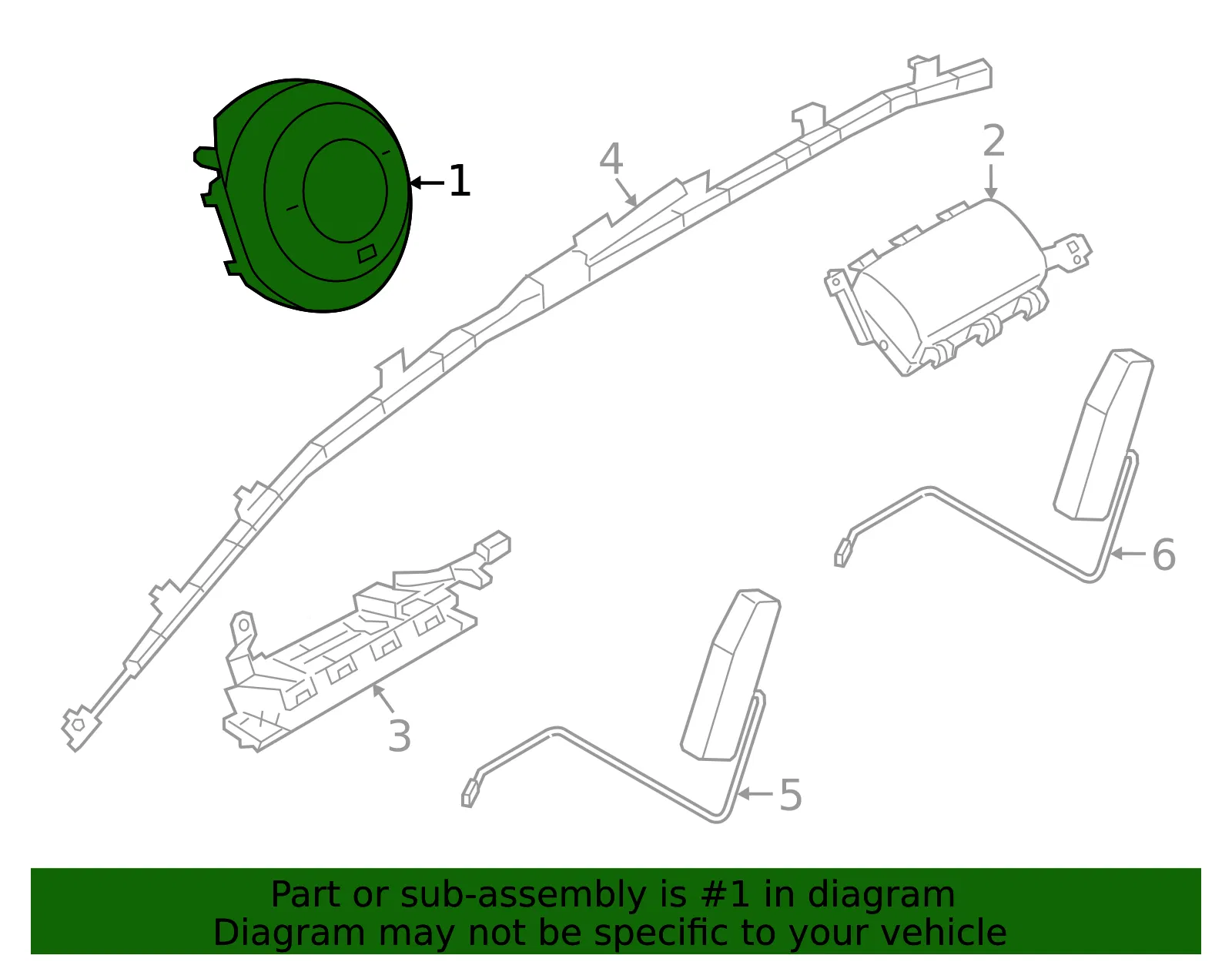 Module Air Bag - Mazda (KMV7-57-K00A-02) - view 2