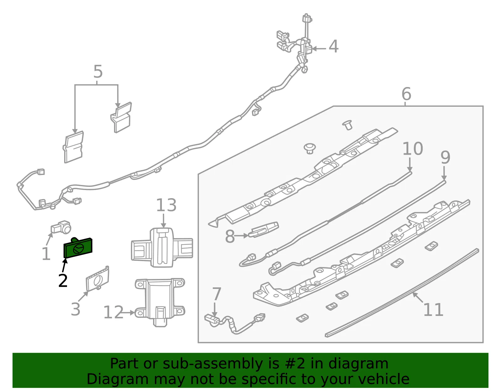 Parking Aid Sensor Housing - Mazda (KR9D-67-UC5-PR) - view 2