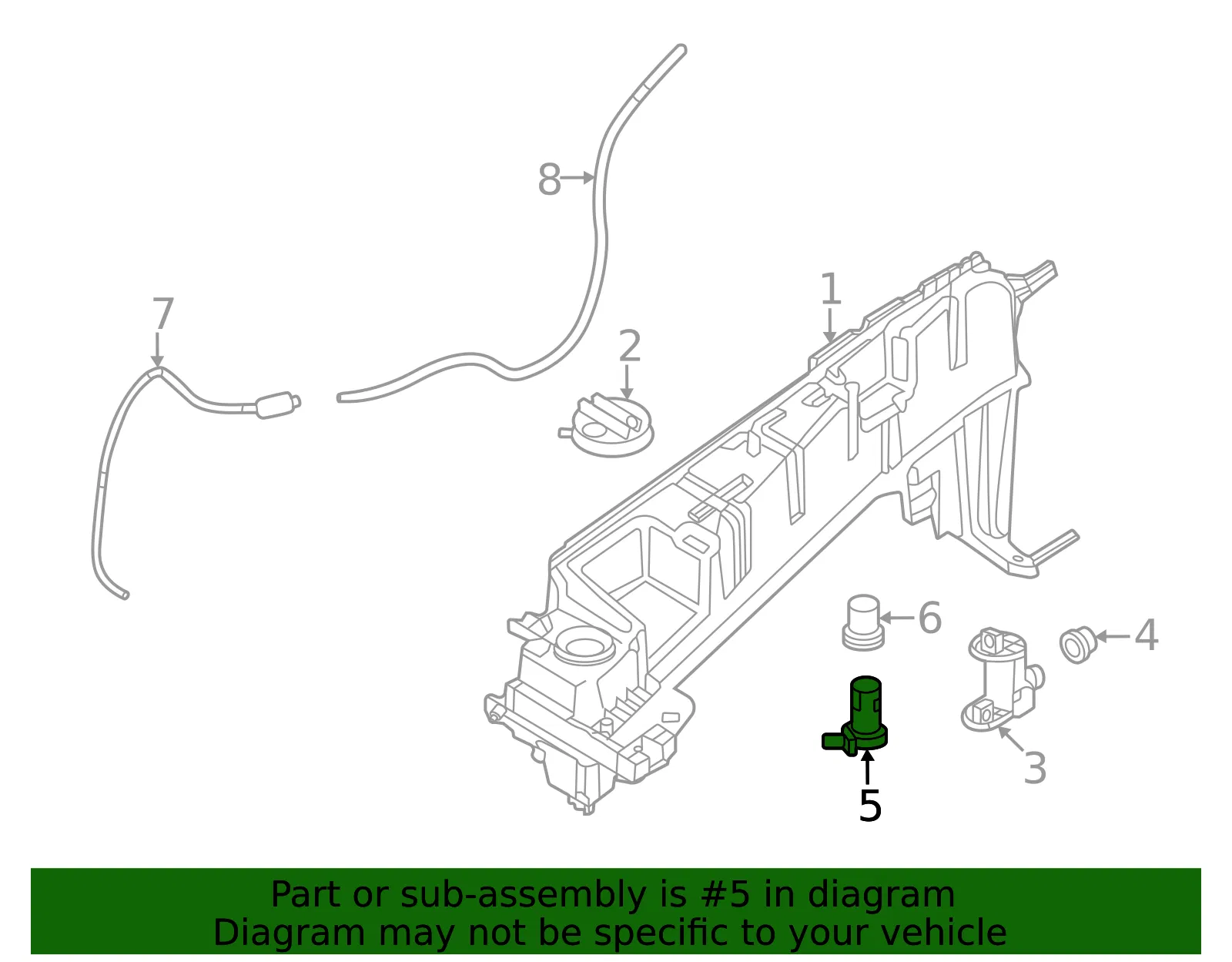Level Sensor - Mazda (KR9P-67-488) - view 2