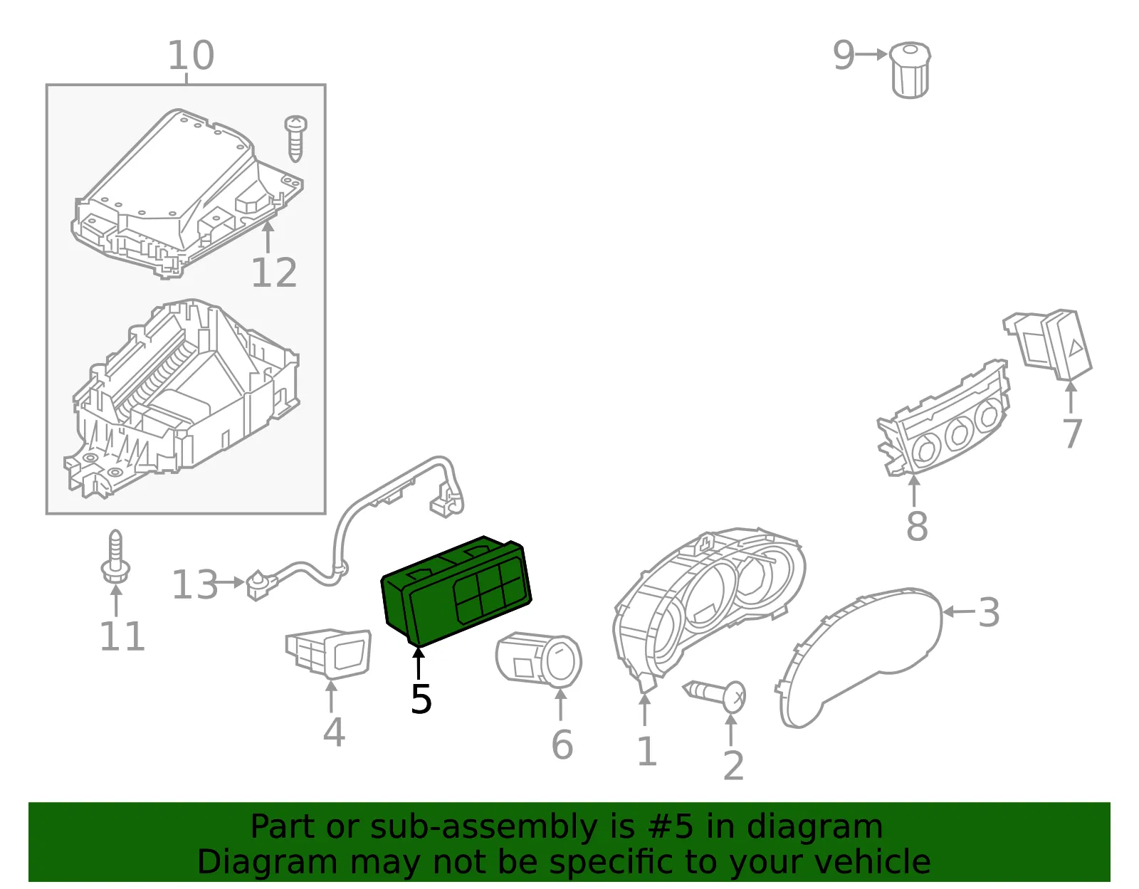 Combination Switch - Mazda (KS01-66-122) - view 3