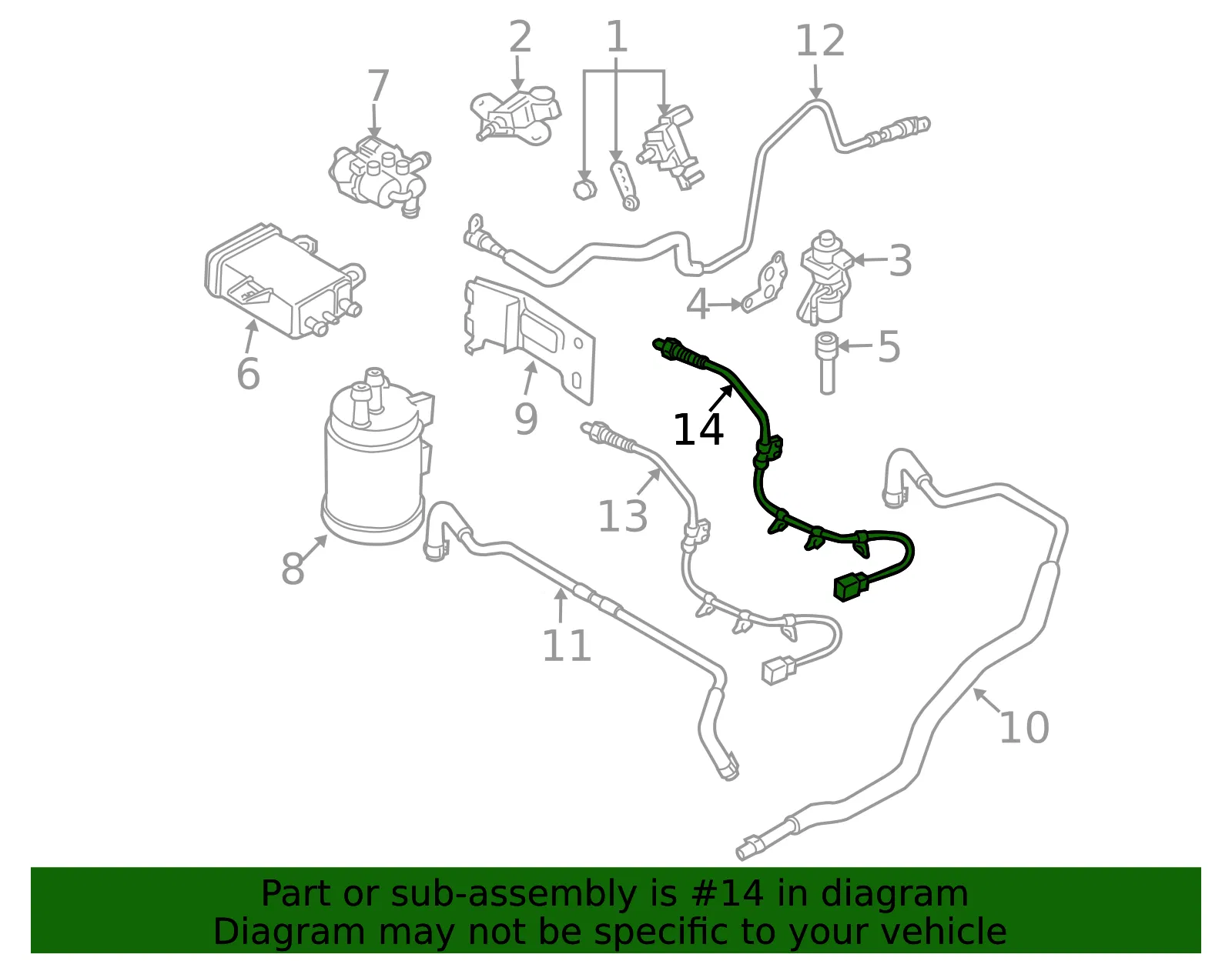 Sensor Oxygen - MAZDA (L39718861A) - view 2