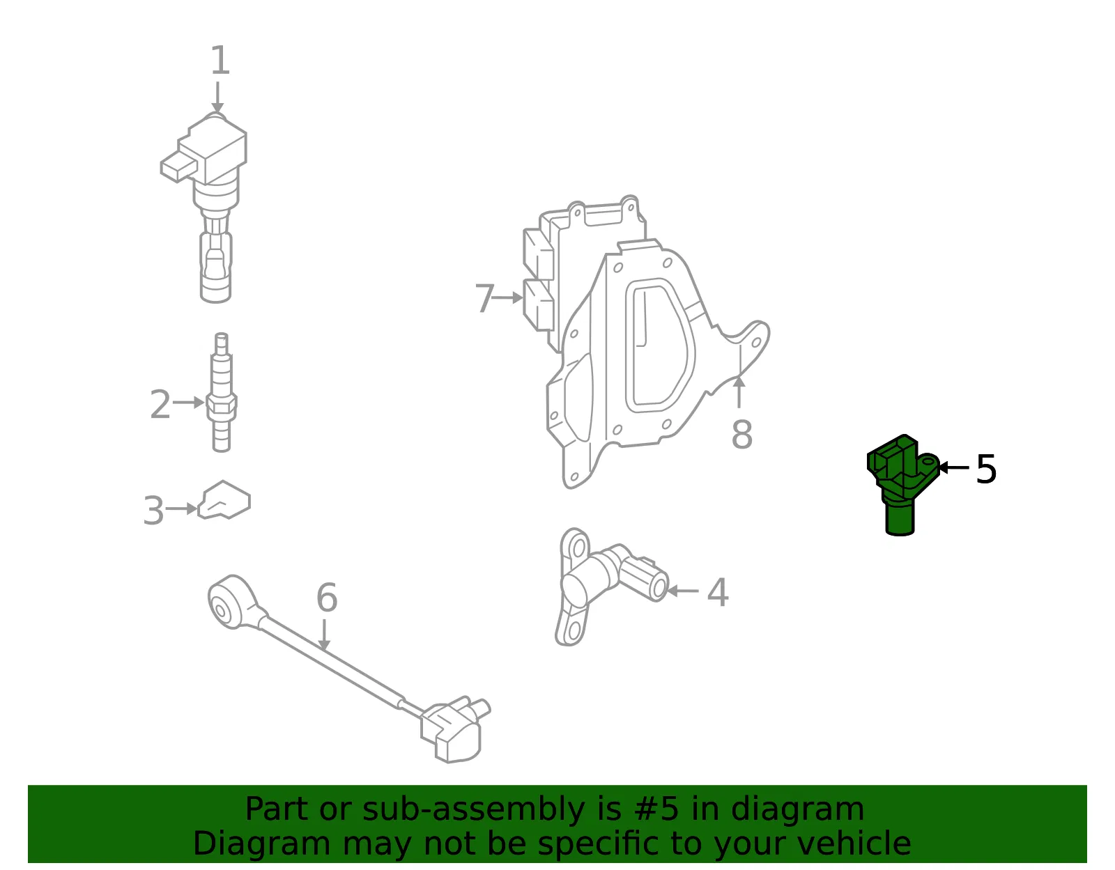 Engine Camshaft Position Sensor - Mazda (L3K9-18-230A) - view 3