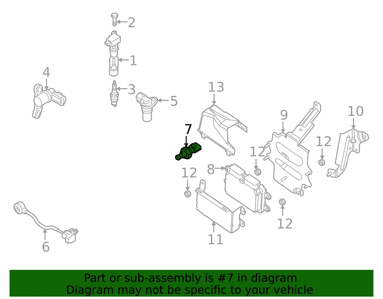 Engine Coolant Temperature Sensor - Mazda (L518-18-840) - view 3