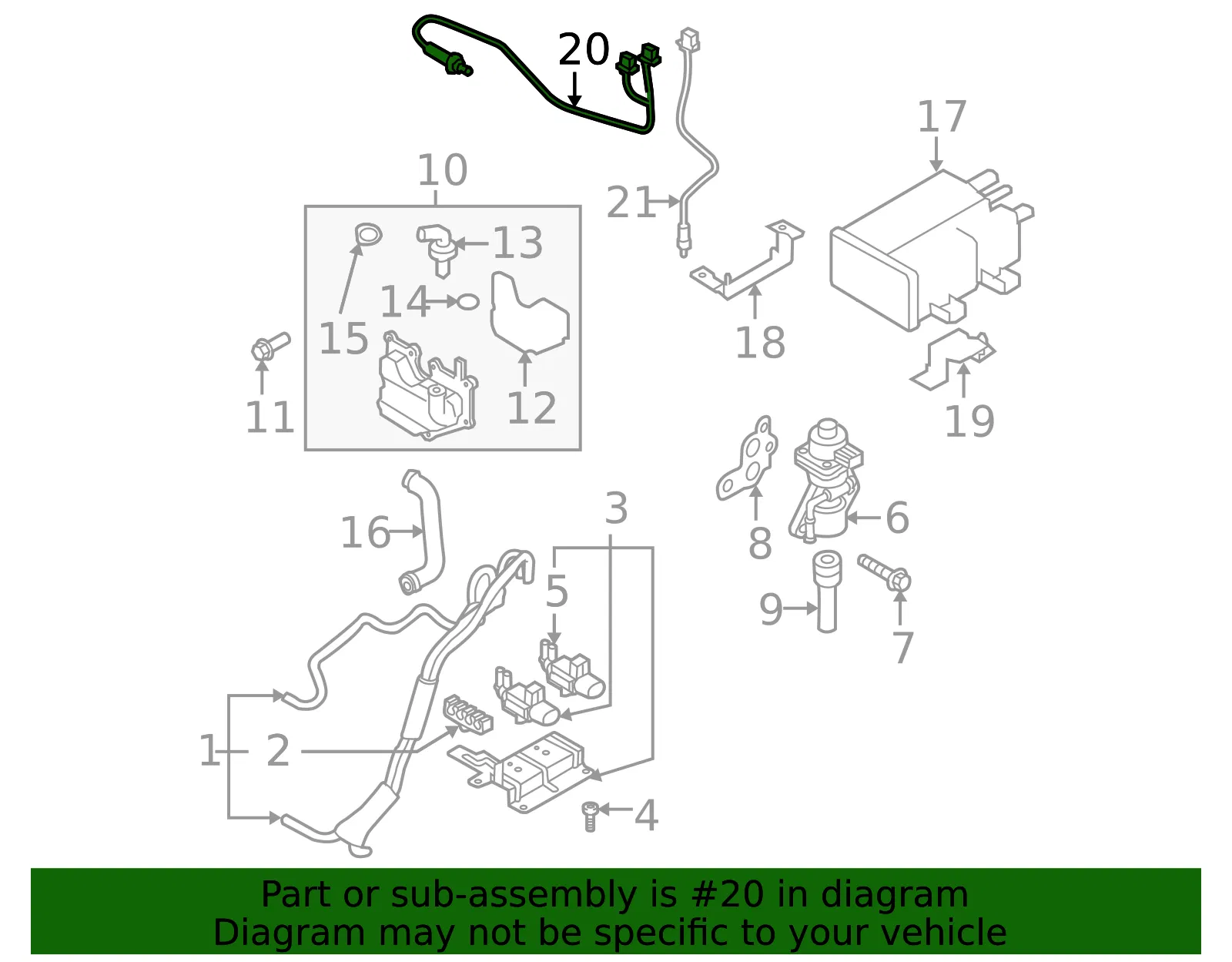 Oxygen Sensor - Mazda (L555-18-8G1B) - view 3