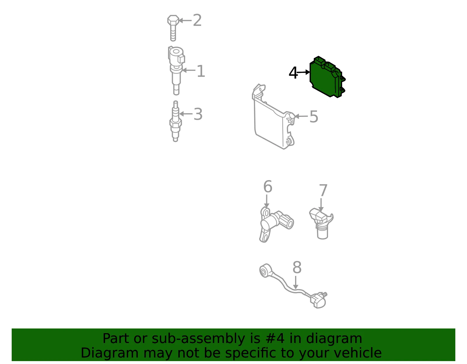 Module Powertrain Control - MAZDA (L5F718881A) - view 2