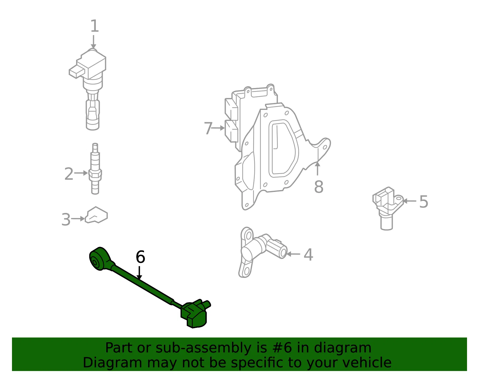 Knock Sensor - Mazda (L807-18-921) - view 3