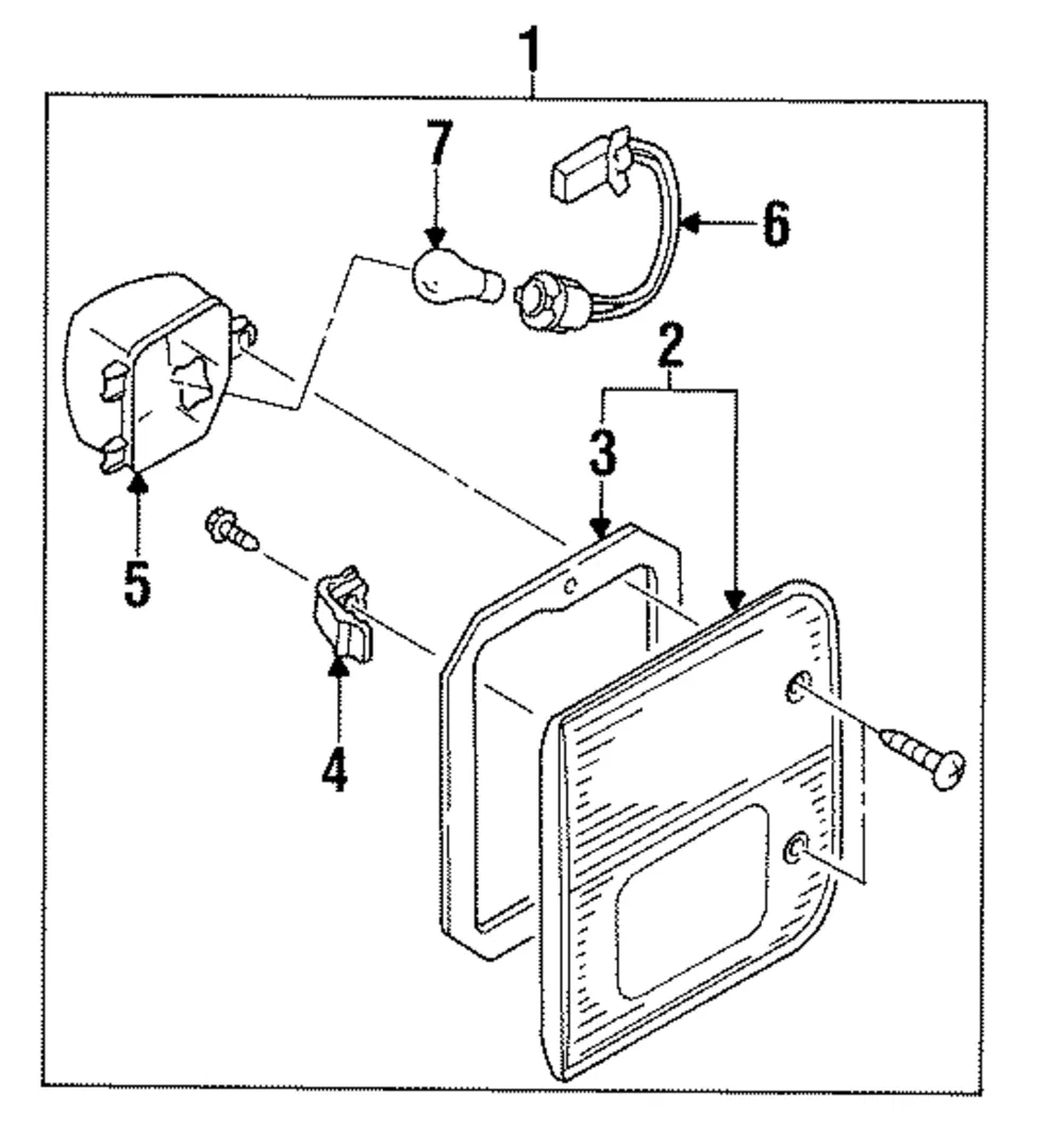 Tail Lamp Assembly - Driver's Side (LH) - Mazda (LB82-51-3G0A)