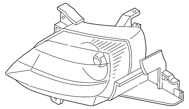 Headlamp Assembly - Passenger Side (RH) - Mazda (LD47-51-0K0C)