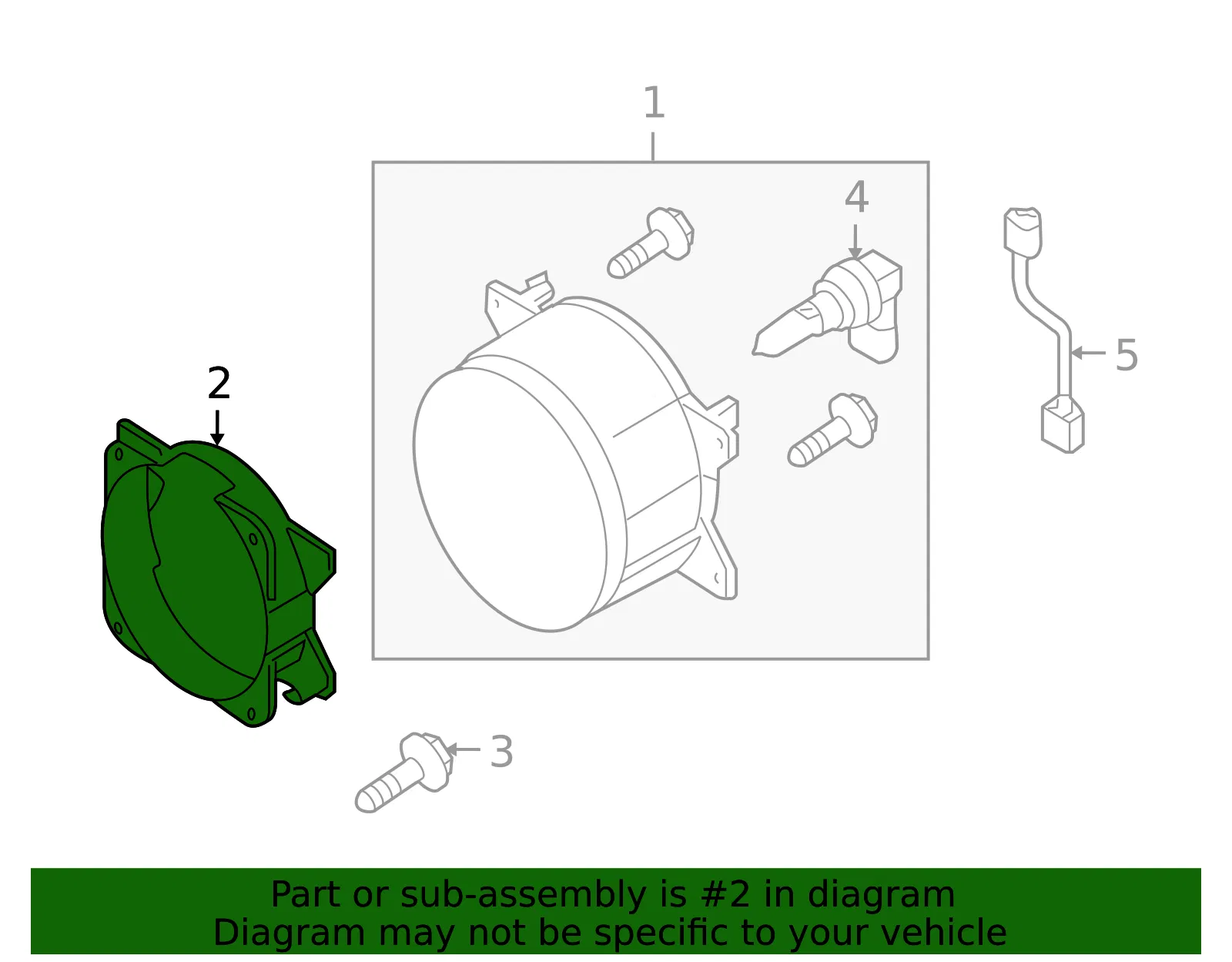 Bracket R Ffog Lamp - MAZDA (LE4451684A) - view 2