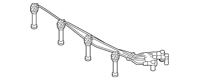 Plug Wire Set - Mazda (LF01-18-140) - view 2