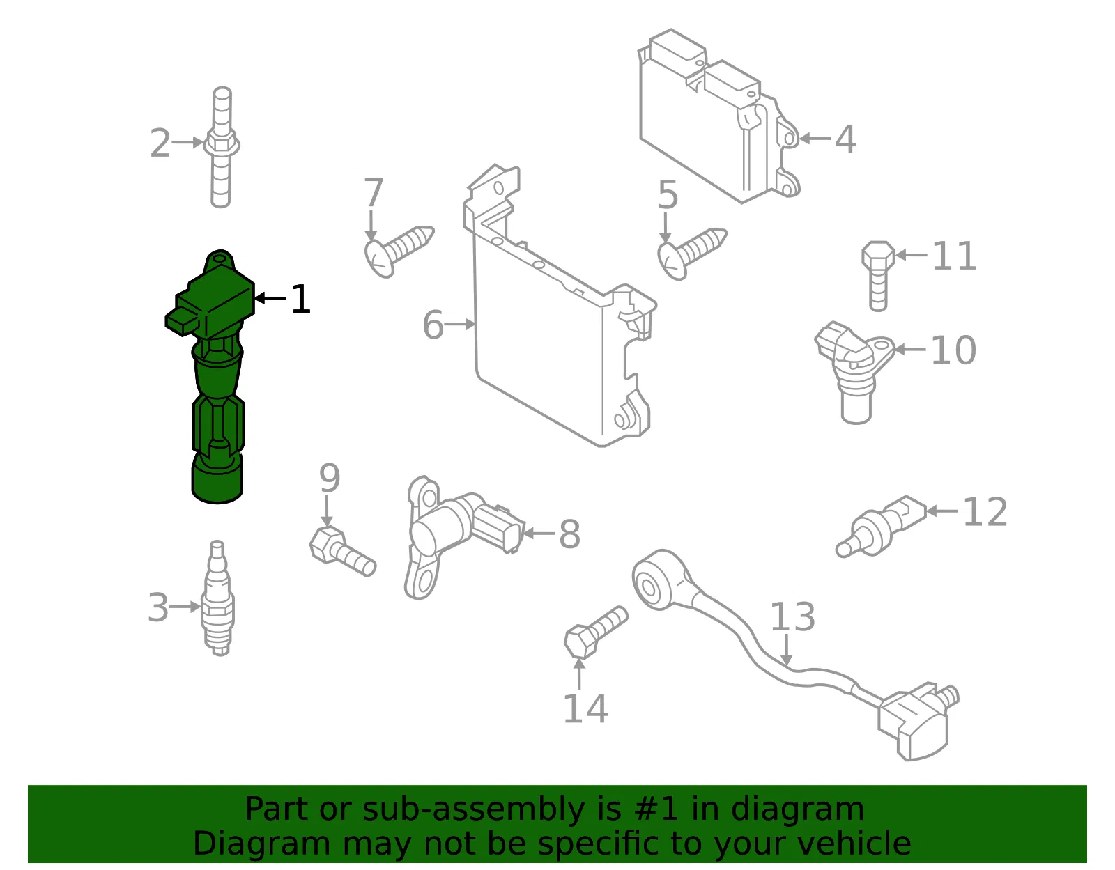 Ignition Coil - Mazda (LF2L-18-100A) - view 3