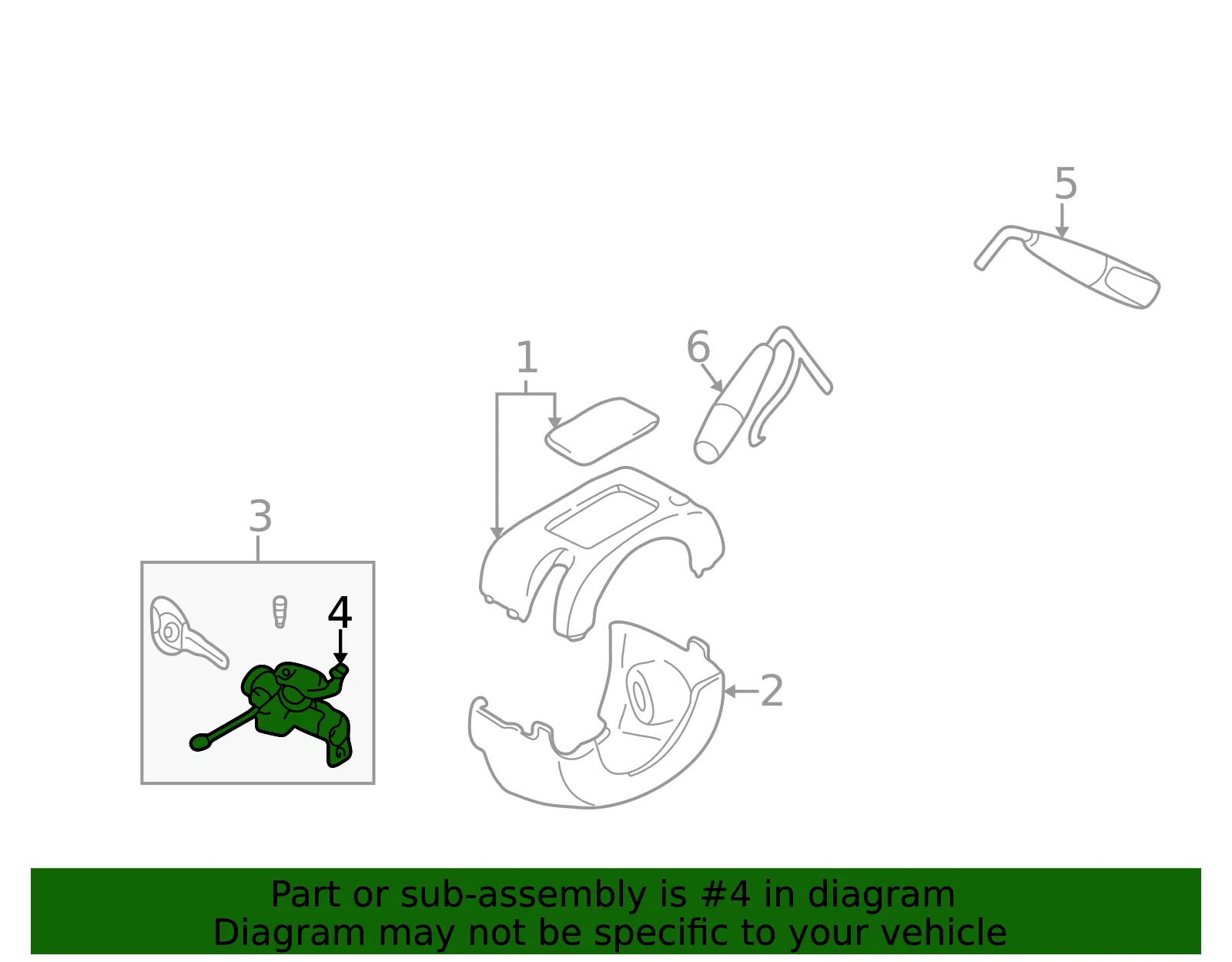 Ignition Switch - Mazda (N053-66-151) - view 3