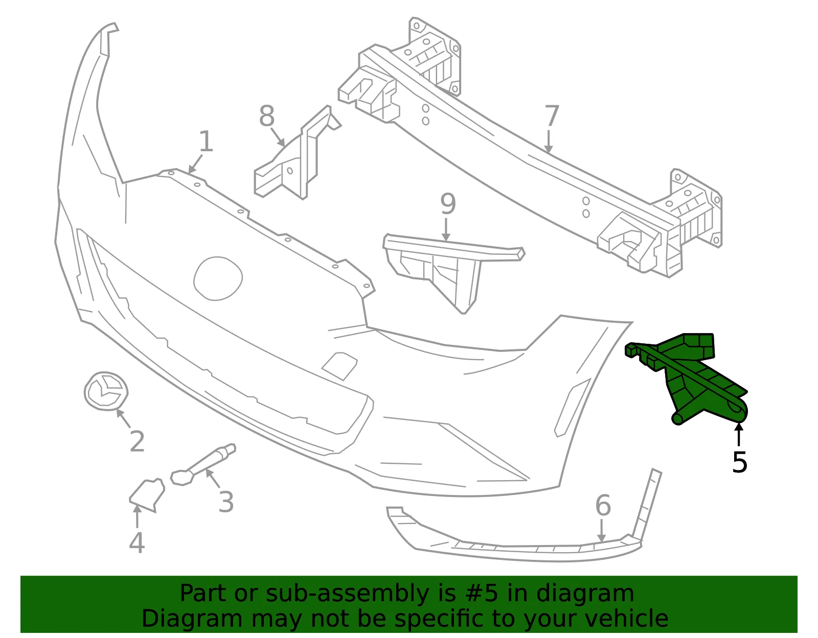 Fog Light Cover - Mazda (N243-50-C11C) - view 2