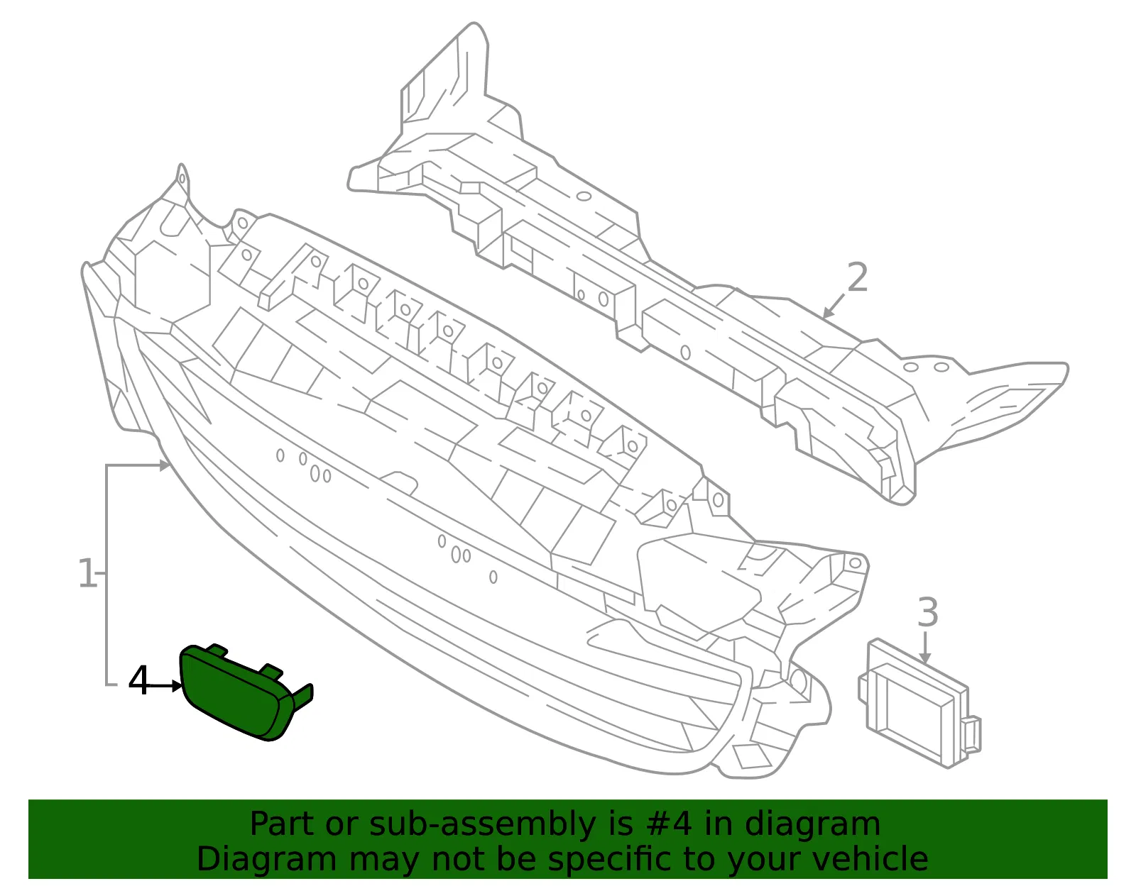Distance Sensor Bracket - Mazda (N454-50-1T2) - view 2