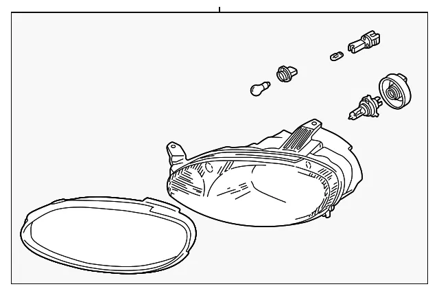 Headlamp Assembly - Passenger Side (RH) - Mazda (NC10-51-030E)
