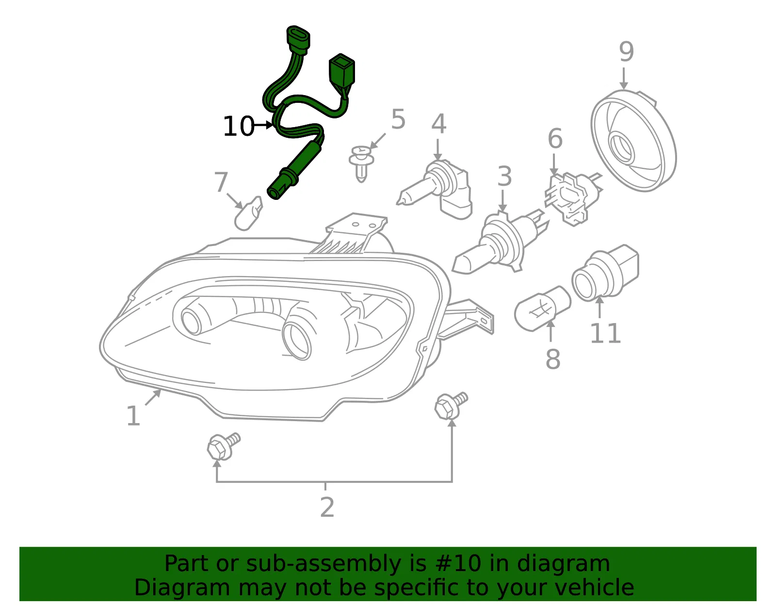 Socket & Wire - Mazda (NE55-51-155A) - view 3