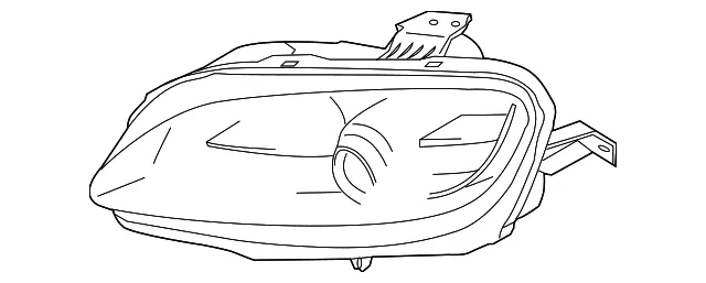 Composite Headlamp - Passenger Side (RH) - Mazda (NH20-51-031F)