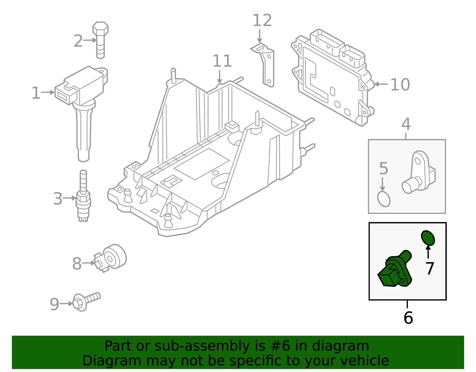 Engine Camshaft Position Sensor - Mazda (PE01-18-230) - view 3