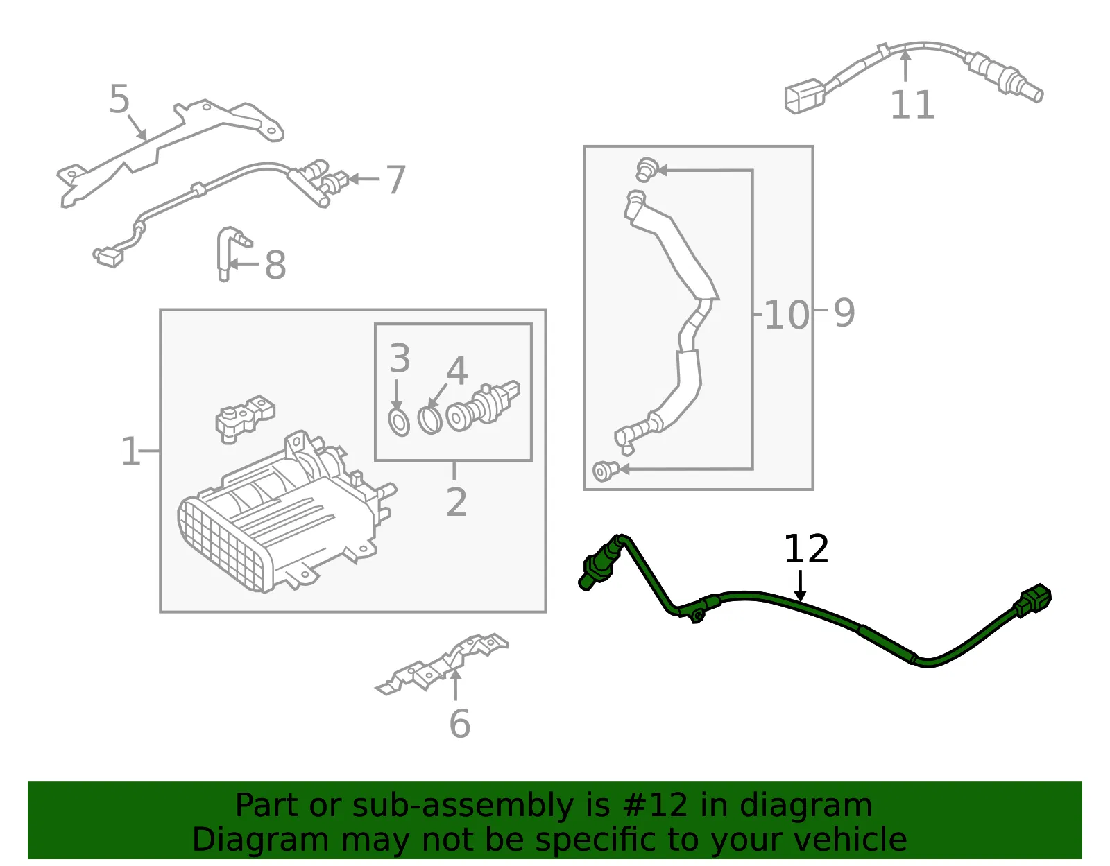 Oxygen Sensor - Mazda (PE02-18-86ZA) - view 3