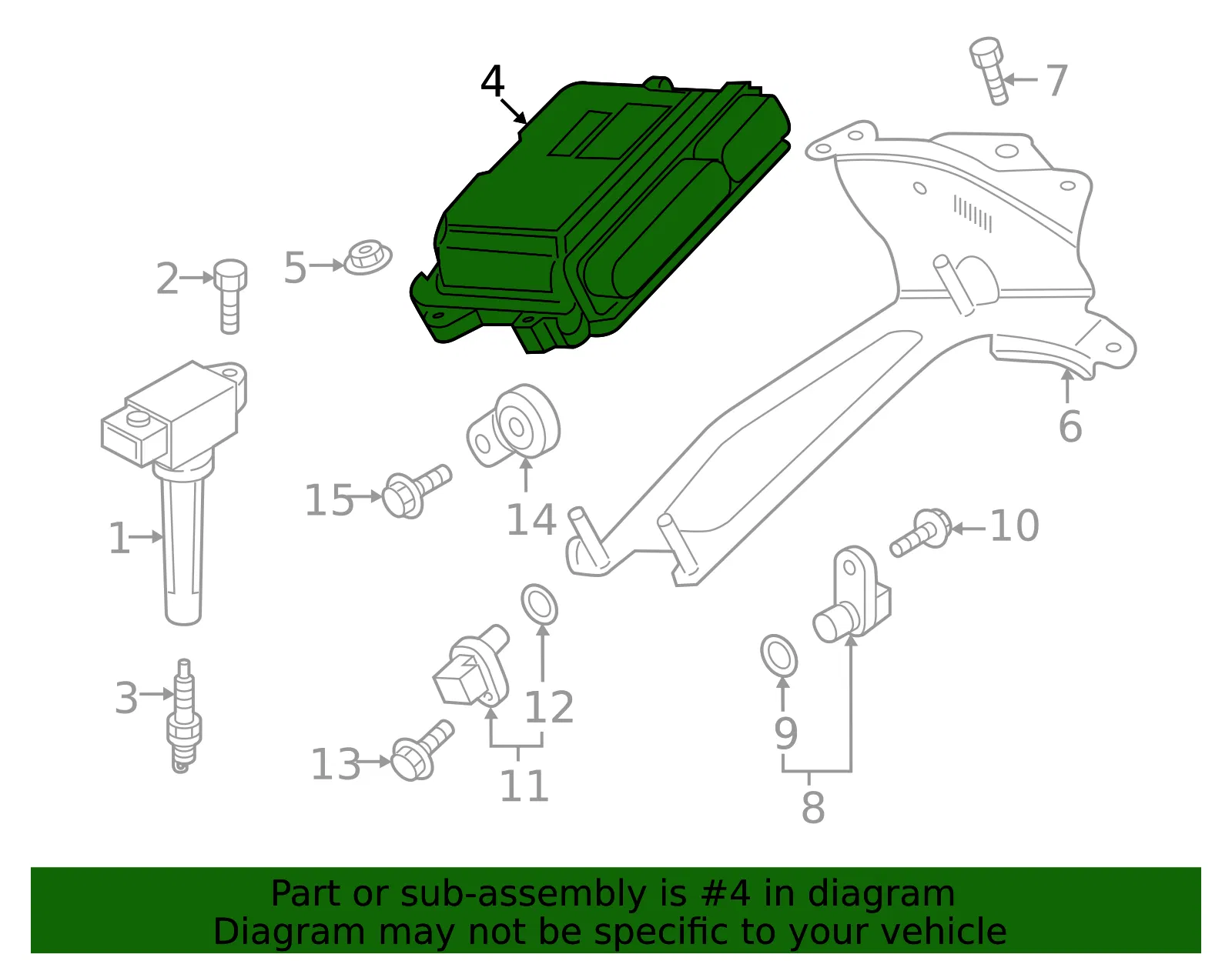 Engine Control Module (ECM) - Mazda (PY60-18-881A) - view 2