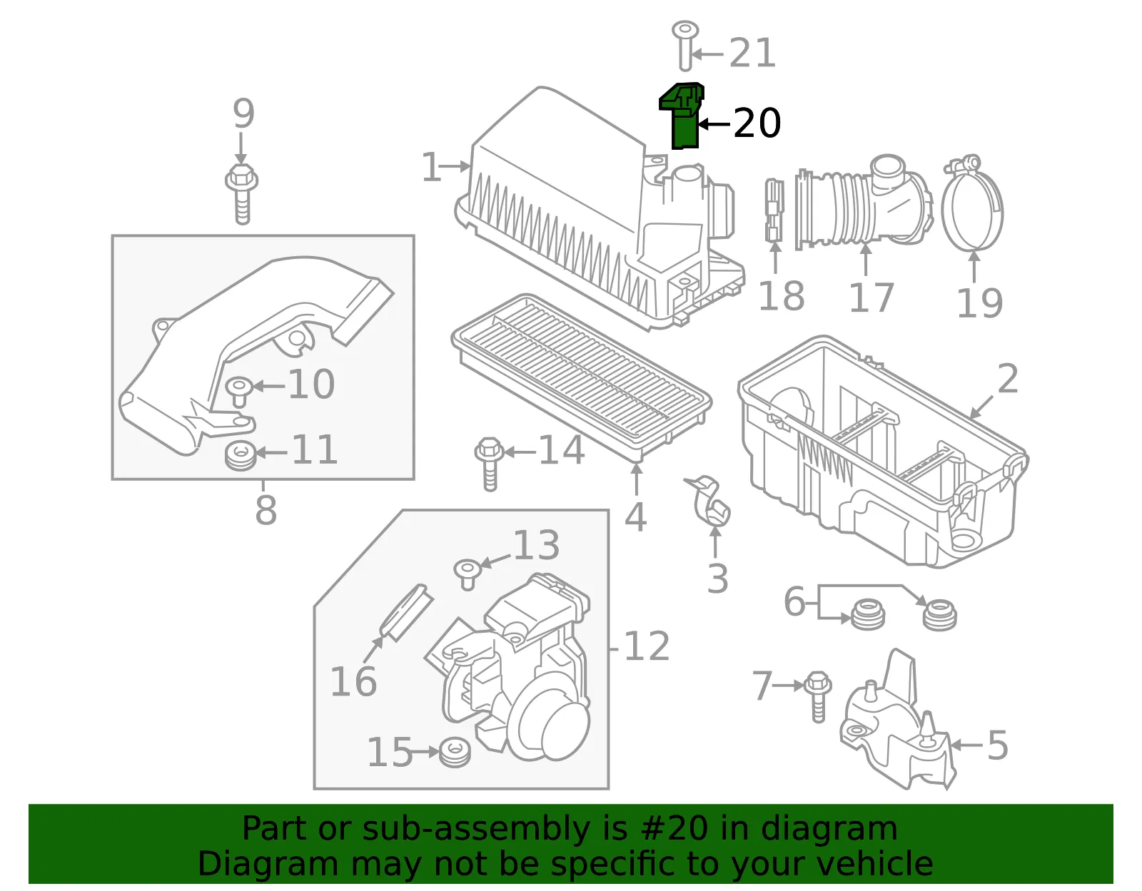 Mass Air Flow Sensor - Mazda (PYFS-13-215) - view 2