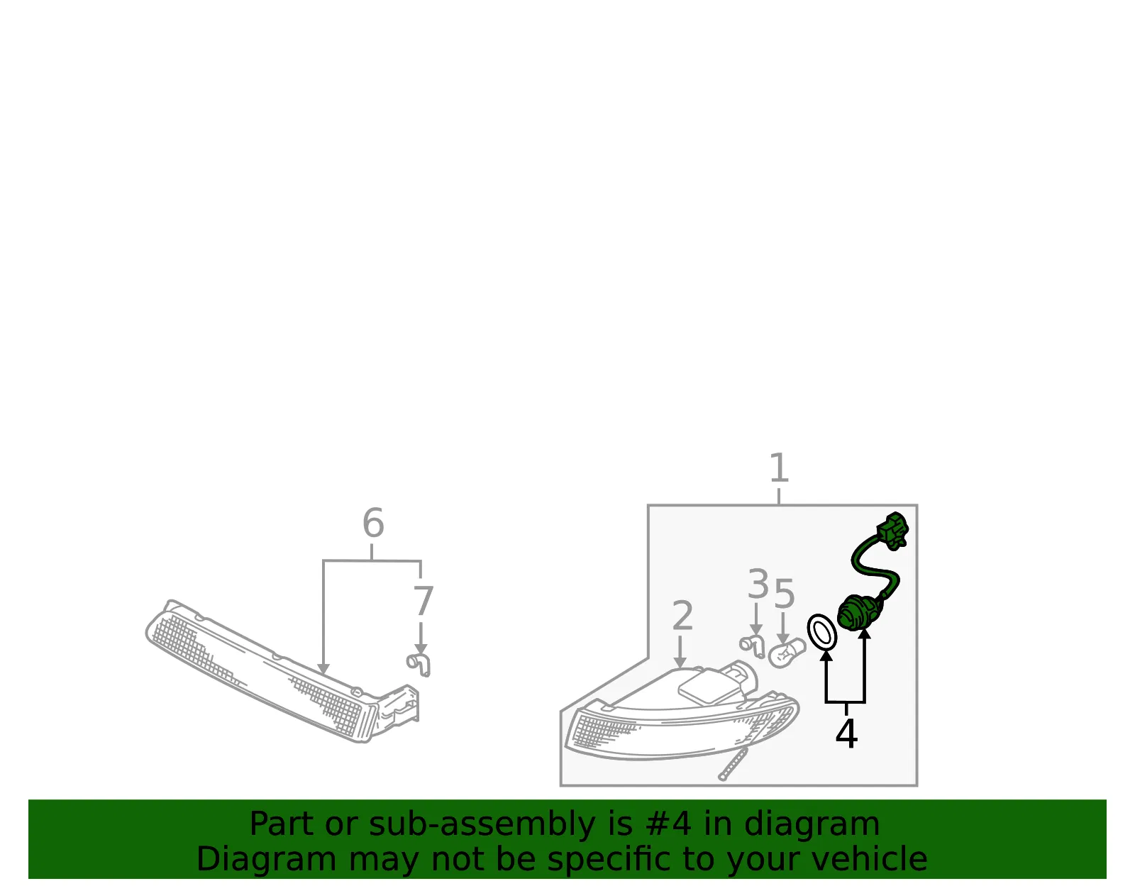 Socket Fturn Lamp - MAZDA (T00151364A) - view 2