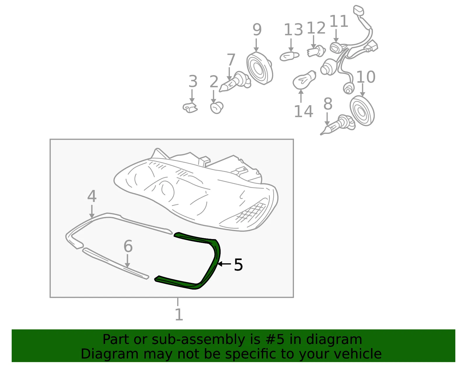 Protector L Head Lamp - MAZDA (T060510N7A) - view 3
