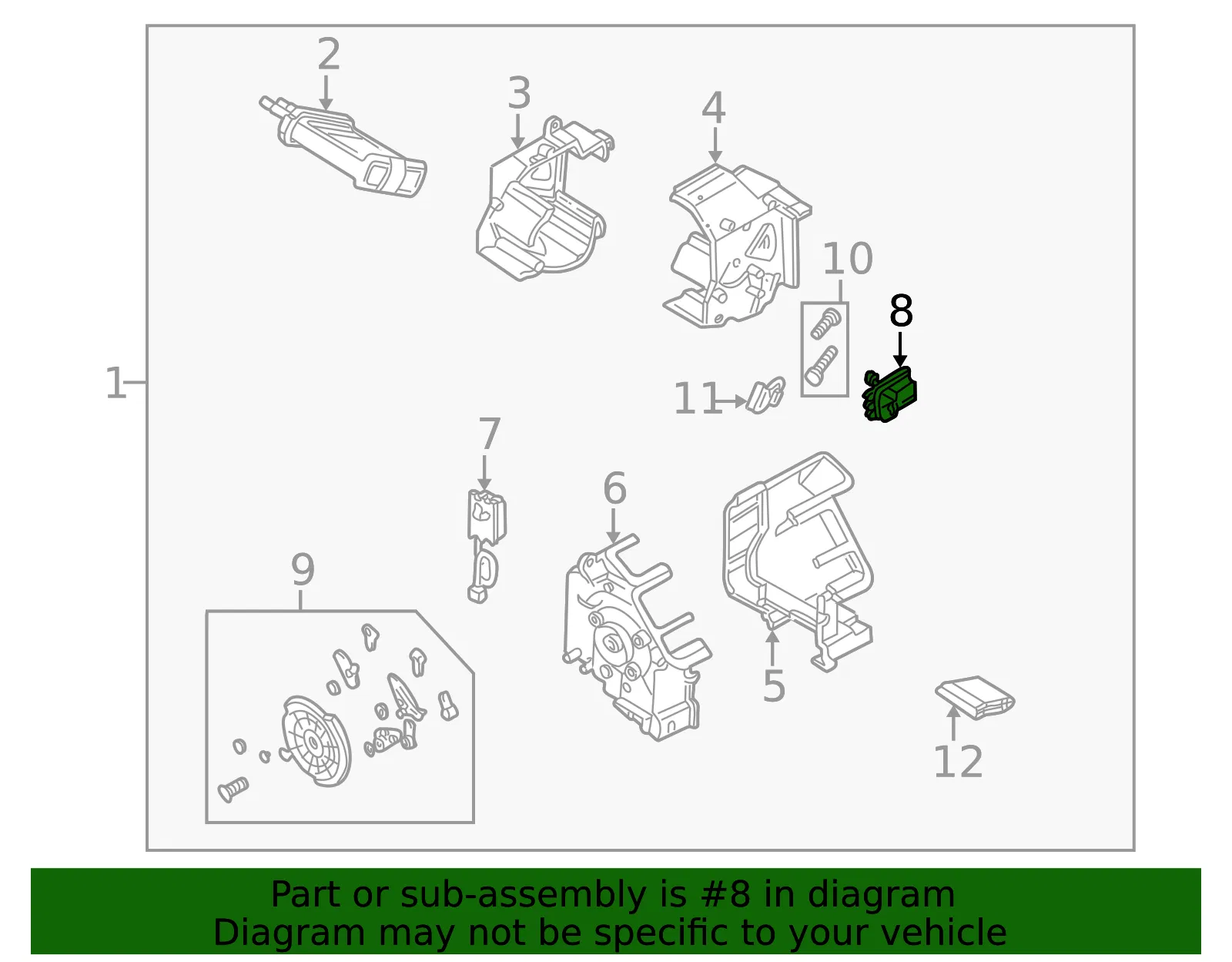 Actuator - Mazda (TA01-61-A60) - view 2