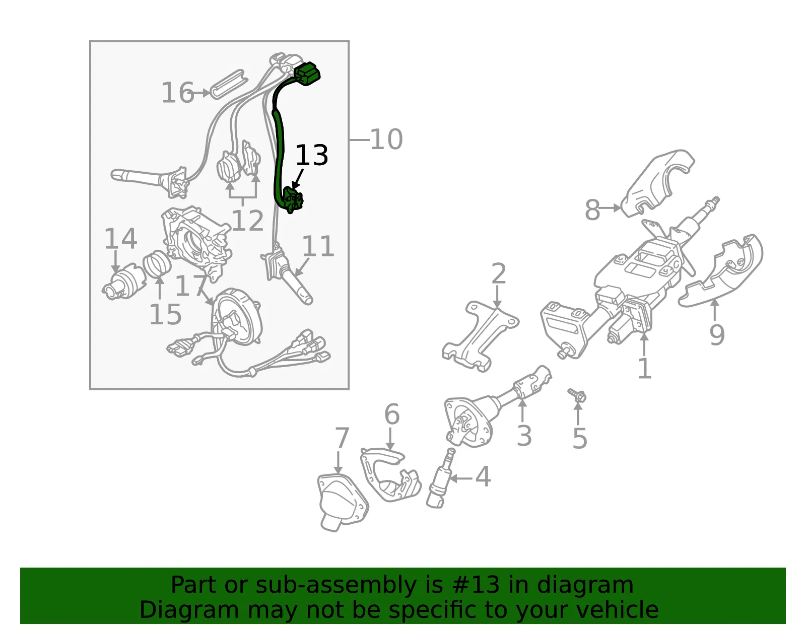 Switch Dimmer - MAZDA (TA0166136) - view 2