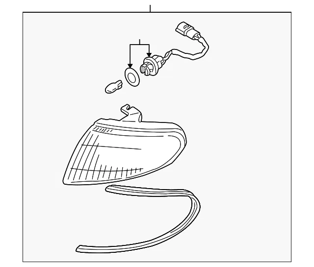 Park Lamp Assembly - Driver's Side (LH) - Mazda (TA04-51-10XB)