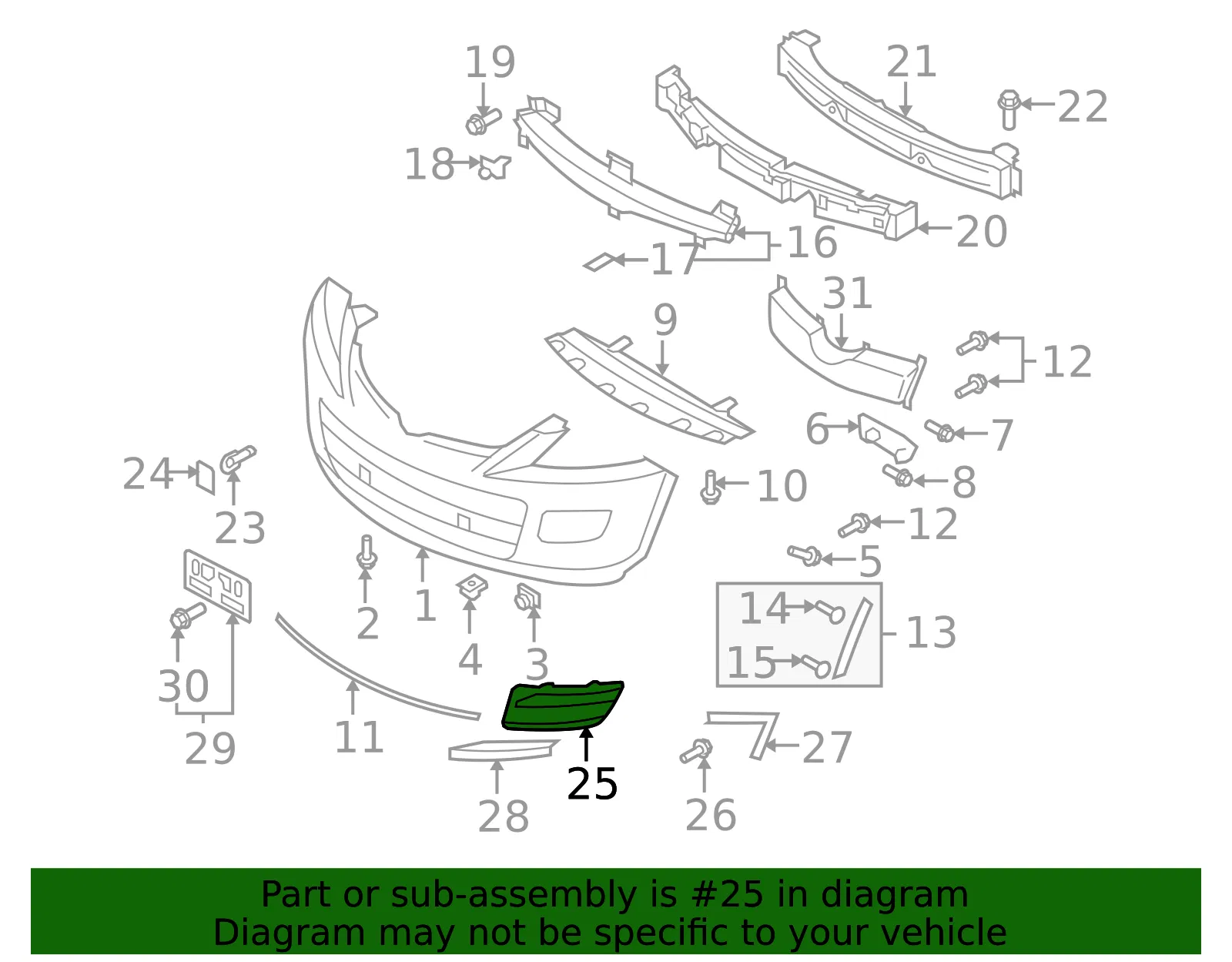 Lamp Bezel - Passenger Side (RH) - Mazda (TD12-50-C11E-12) - view 2