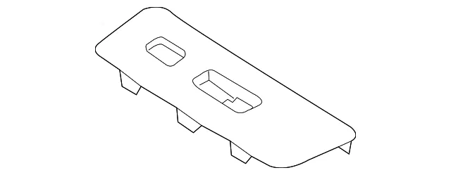 Switch Panel - Passenger Side (RH) - Mazda (TK48-68-4L1C) - view 2