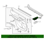 Switch Panel - Driver's Side (LH) - Mazda (TK48-68-5L6C) - view 7