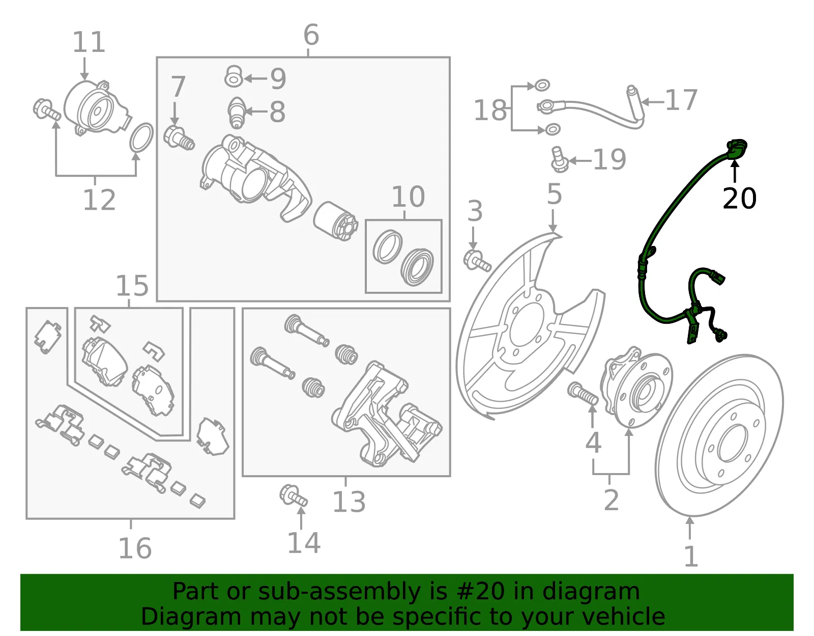 ABS Sensor - Passenger Side (RH) - Mazda (TK78-43-7EX) - view 2