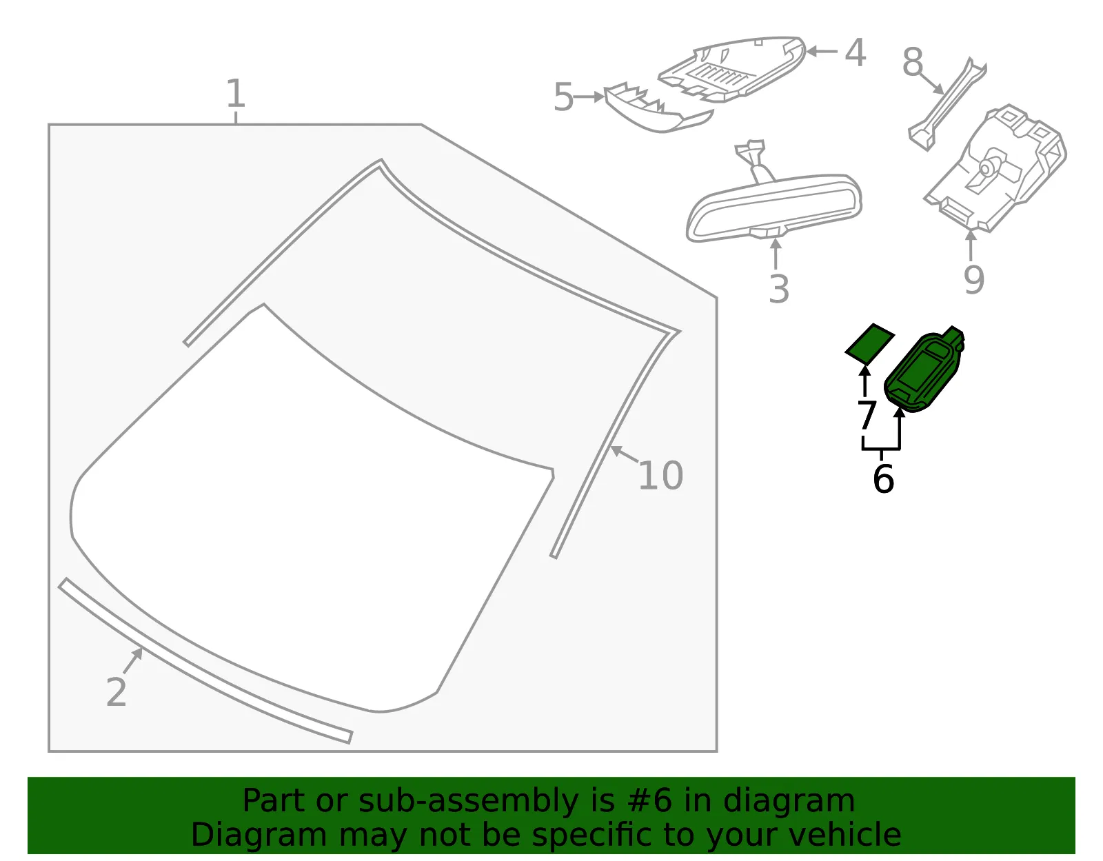 Rain Sensor - Mazda (TK79-66-5G0B) - view 4