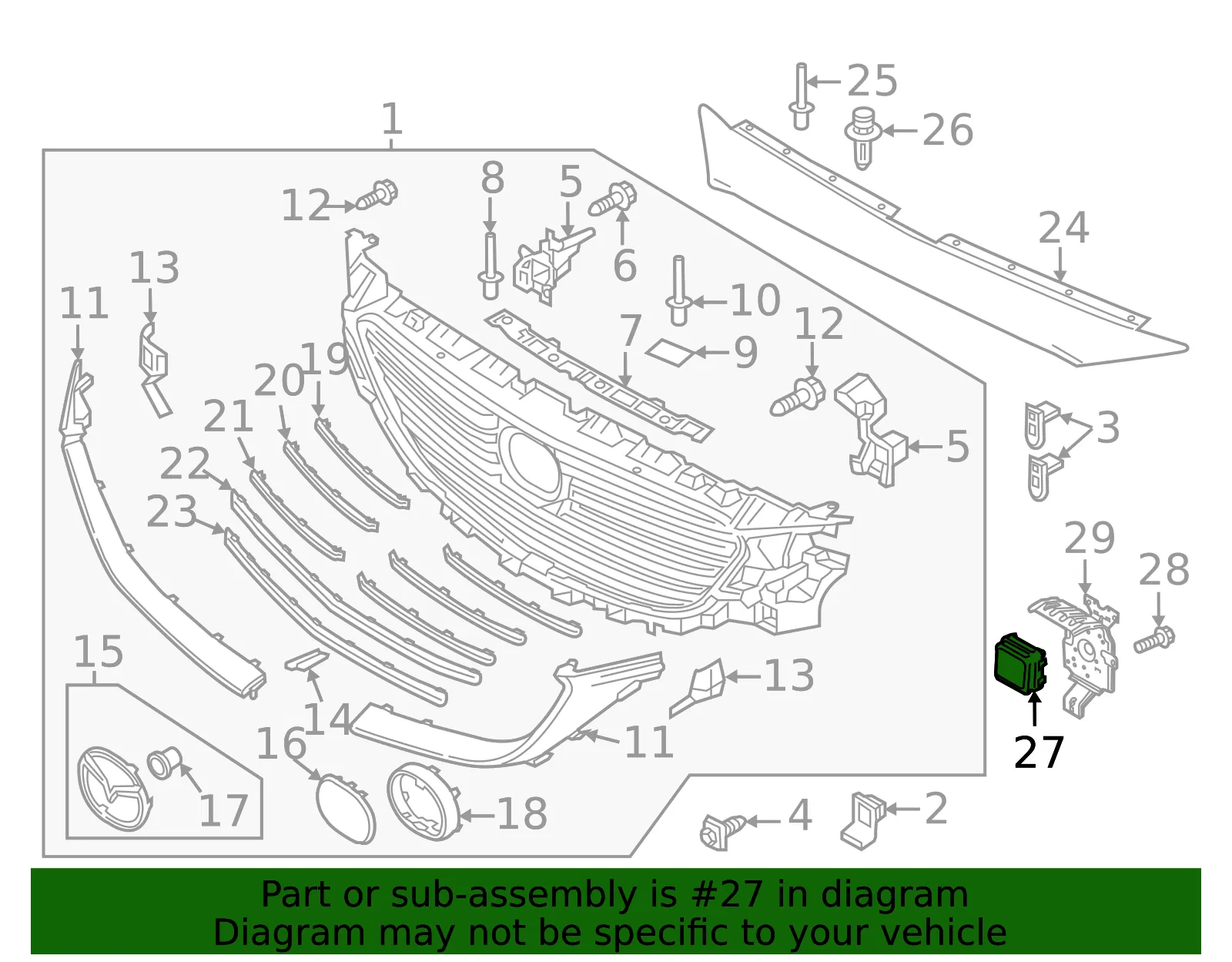 Sensor - Mazda (TK80-67-XA1H) - view 2