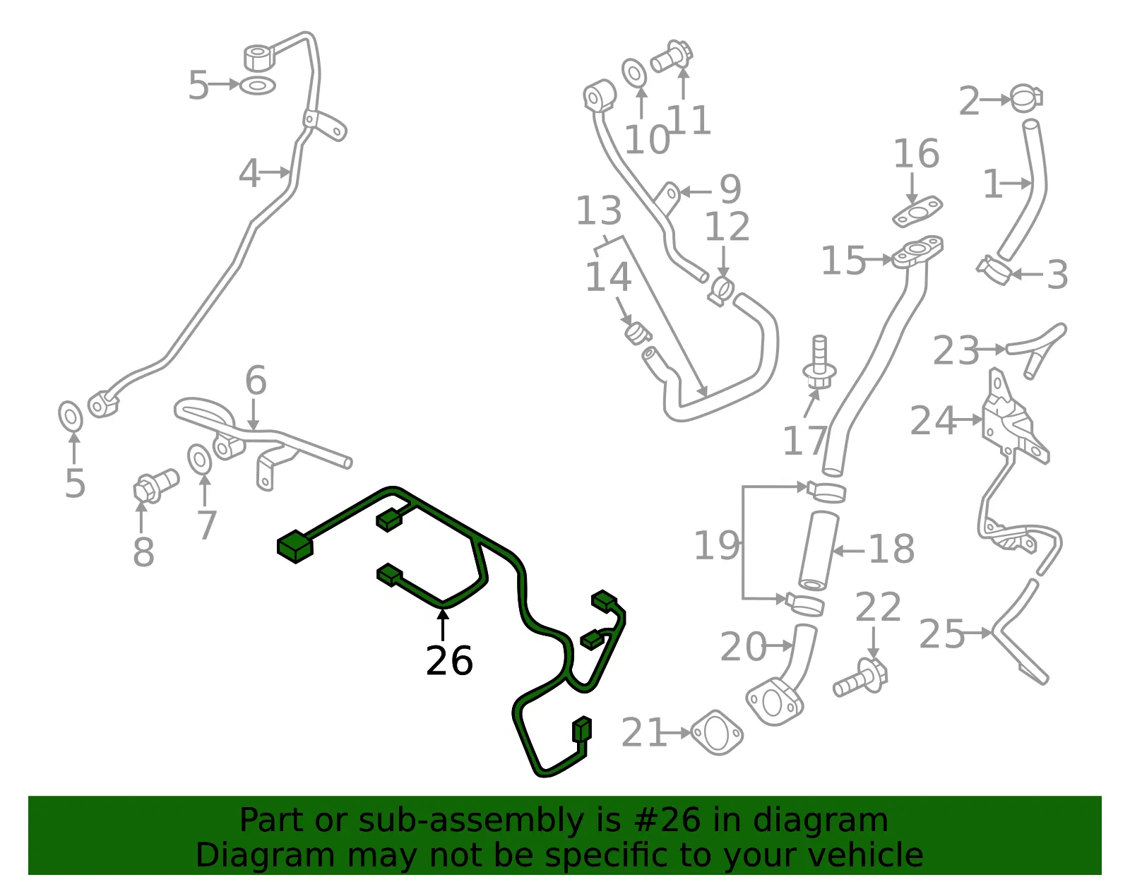 Wire Harness - Mazda (TM52-67-SH0) - view 3