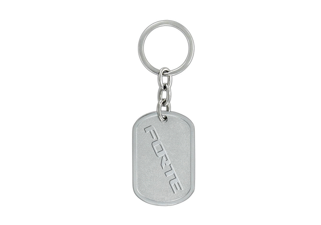 Key Chain, Dog Tag Style W/Forte Logo - Kia (UE090-AY721)