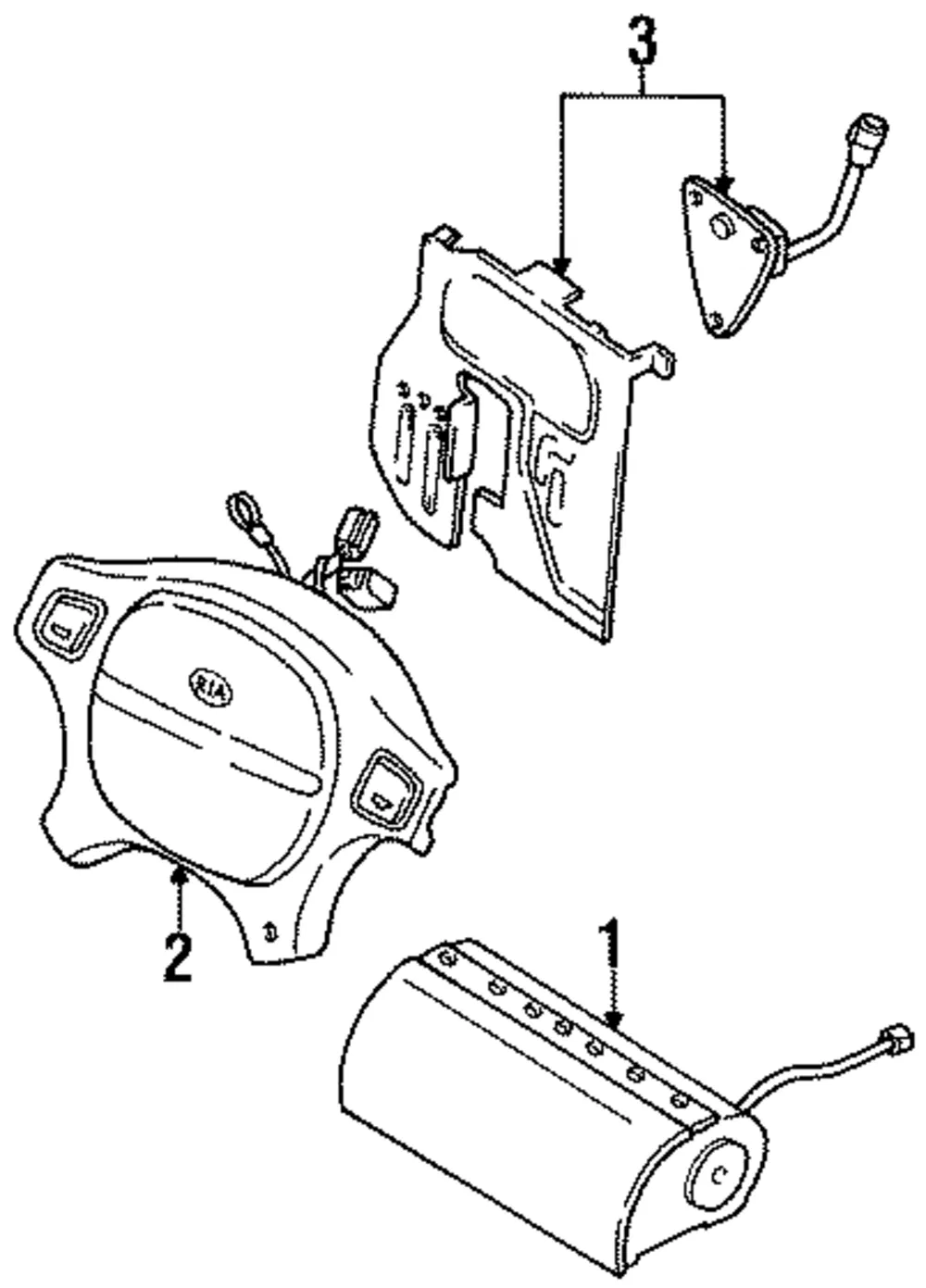 Air Bag Sensor - Kia (UK24T-57K1X)