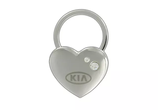 Key Chain, Heart Shape W/Crystals - Kia (UM090-AY702)
