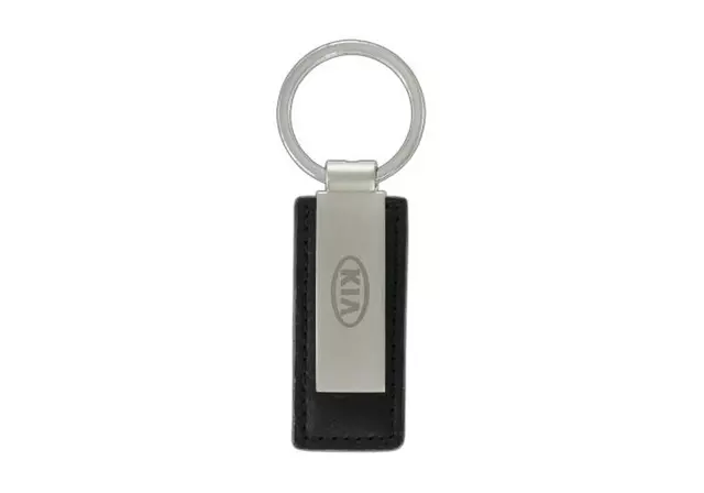 Key Chain, Black Leather - Kia (UM090-AY720)